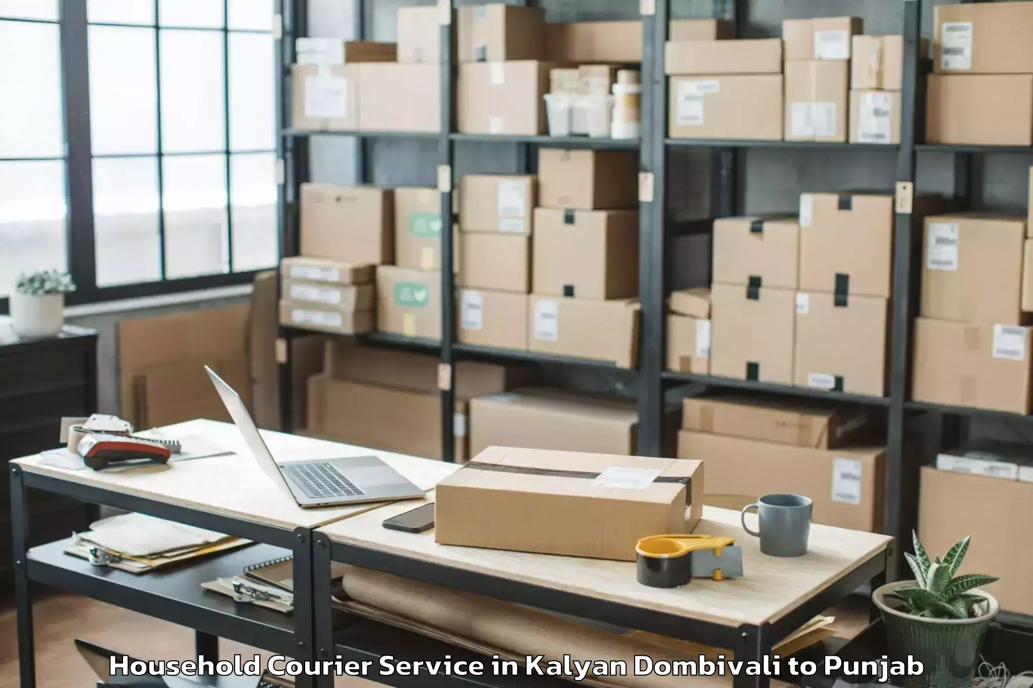 Professional Kalyan Dombivali to Ropar Household Courier